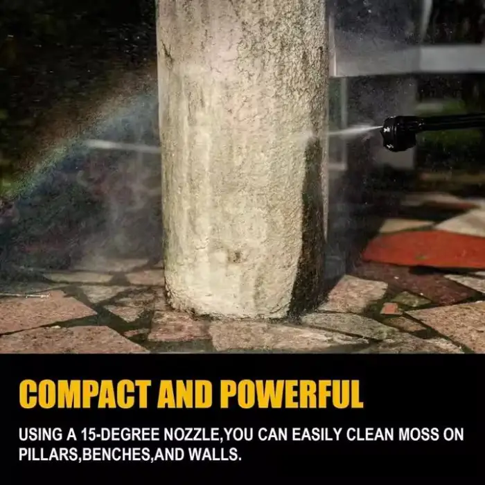 Cordless Electric Pressure Washer Powerful High Pressure Washer Gun for Washing Ground With 6-In-1 Nozzle