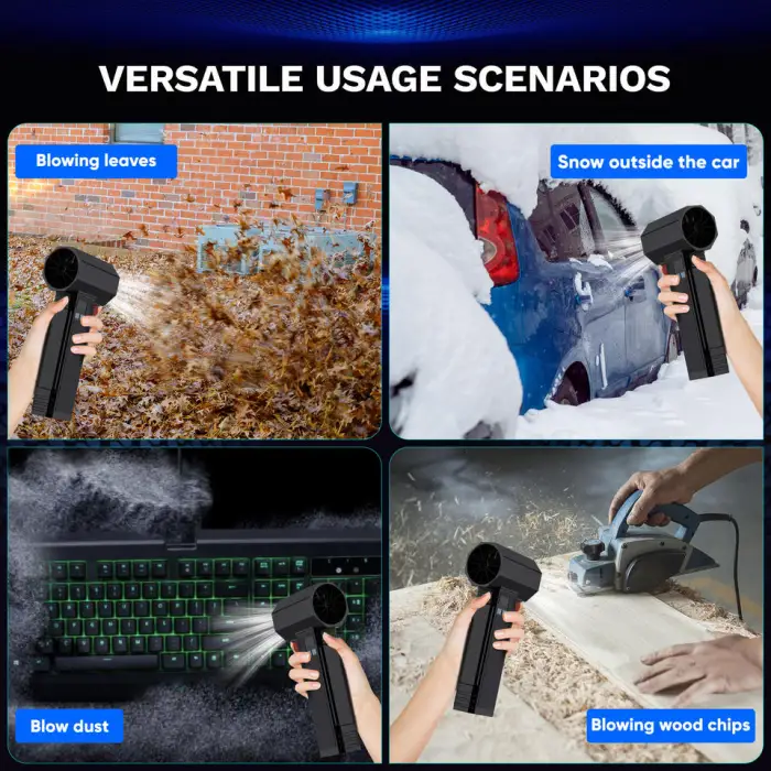 Custom Jetdry High-Speed Turbo Fan Ducted Water Blaster for Car Wash Cleaning Violent Fan Storm Machine Three for Household