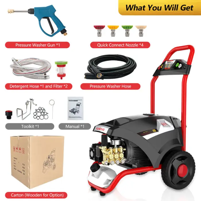 Pressure Washer 1800psi 220V Commercial Cleaner Portable Electric Power High Pressure Washer