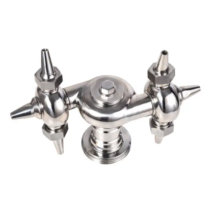 Sanitary Stainless Steel SS304 SS316L Threaded Rotary Cleaner 360 Degree Nozzle Horn Tank Washer