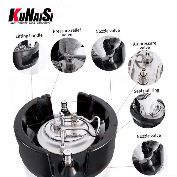 19L Portable PPF Window Tint Keg, High-Pressure Water Tank for Car Wash and Cleaning