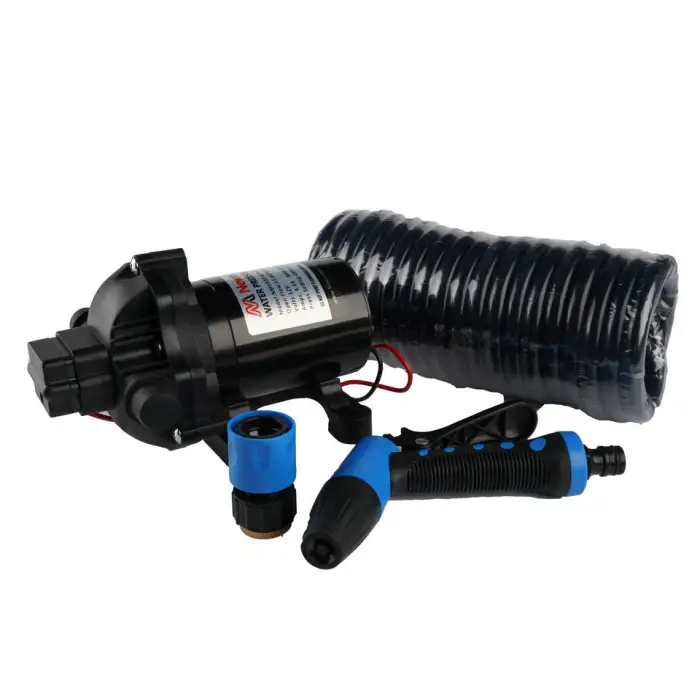 Portable Car Washer Pump Kit 12v Boat Wash Down 12V 3.0 GPM 70PSI Black Electric Diaphragm PUMP OEM EPDM Pressure Switch 12/24V