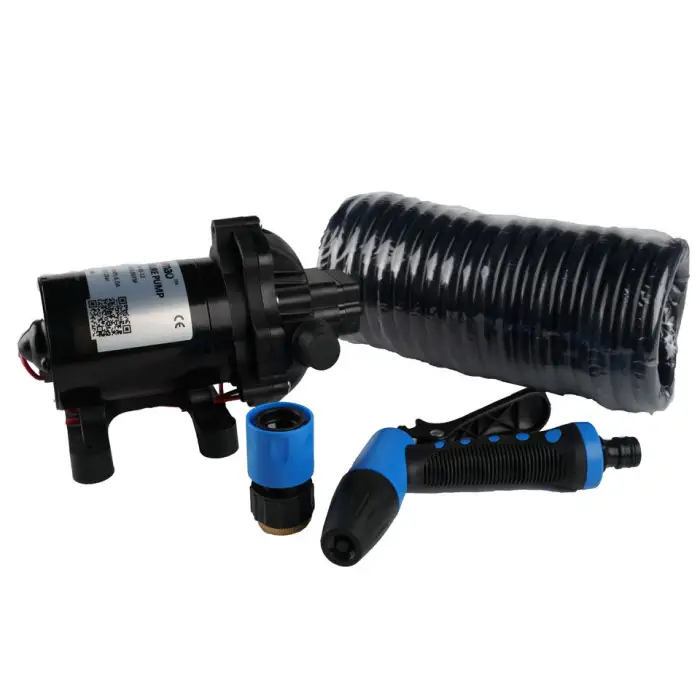 Portable Car Washer Pump Kit 12v Boat Wash Down 12V 3.0 GPM 70PSI Black Electric Diaphragm PUMP OEM EPDM Pressure Switch 12/24V