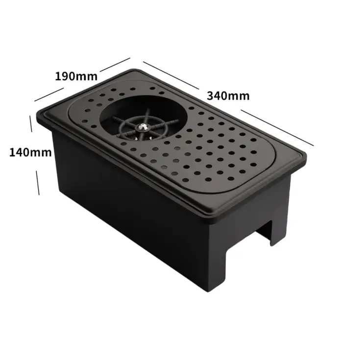 Stainless Steel Cup Rinser Bar Counter Cleaning Tools Automatic Cup Washing Machine Desktop High Pressure Glass Washer