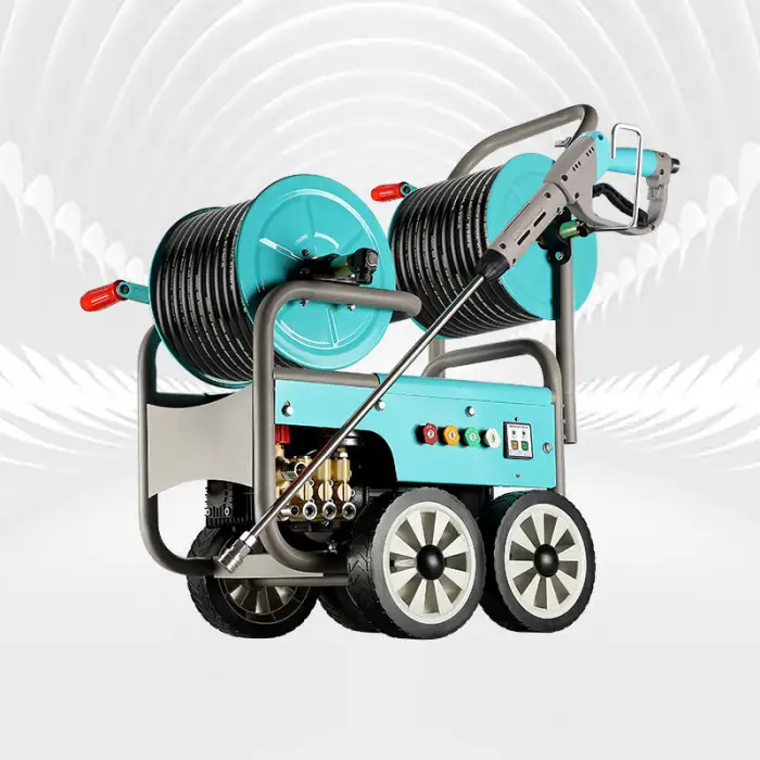 220V 1.8KW High-Pressure Sewer Dredge Cleaning Machine Large Flow Drain Cleaner for Optics Industry Home Pipelines