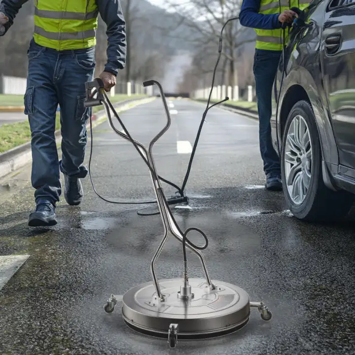 30-Inch High Pressure Portable Stainless Steel Surface Cleaner Washer Attachment Electric Power Source