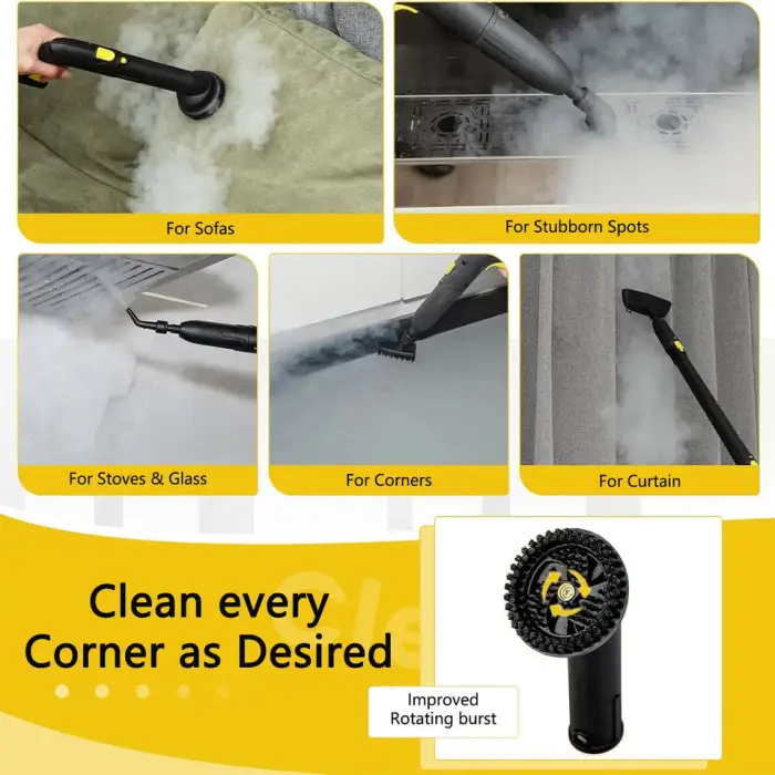 2000w Multipurpose Household Steamer Cleaning Machine Car Carpet Floor Window Hand Held High Pressure Steam Cleaner