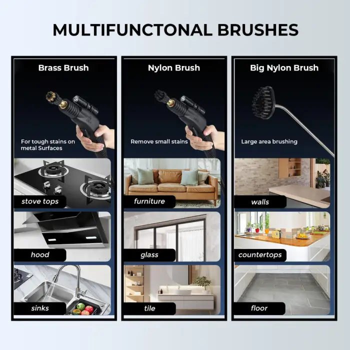 Multifunctional High Pressure Portable Handheld Steam Cleaner Machine 3000w