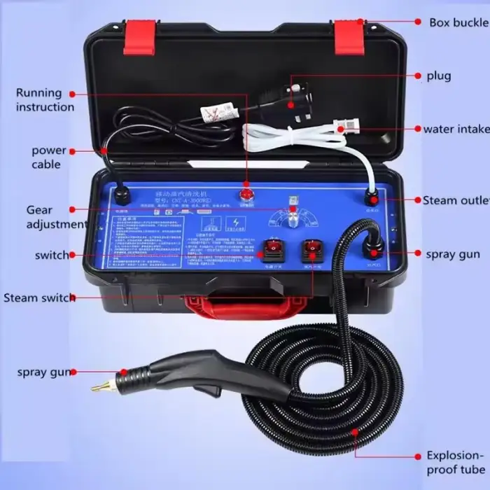 Multifunctional High Pressure Portable Handheld Steam Cleaner Machine 3000w