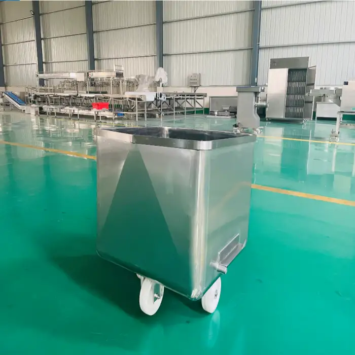 Meat Hopper Buggy Stainless Steel Meat Trolley