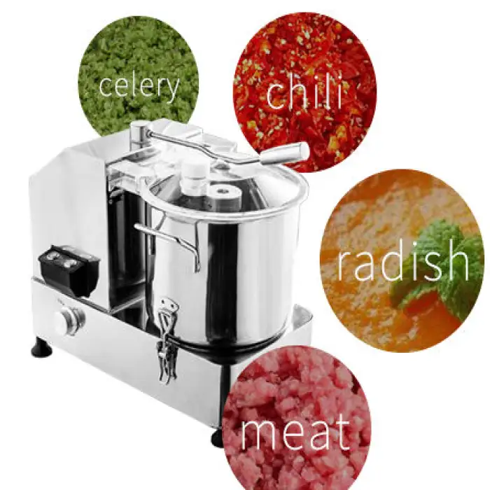 12-Liter Electric Commercial Food Cutting Machine Stainless Steel Fruit & Vegetable Cutter Nut Motor Snack Processing