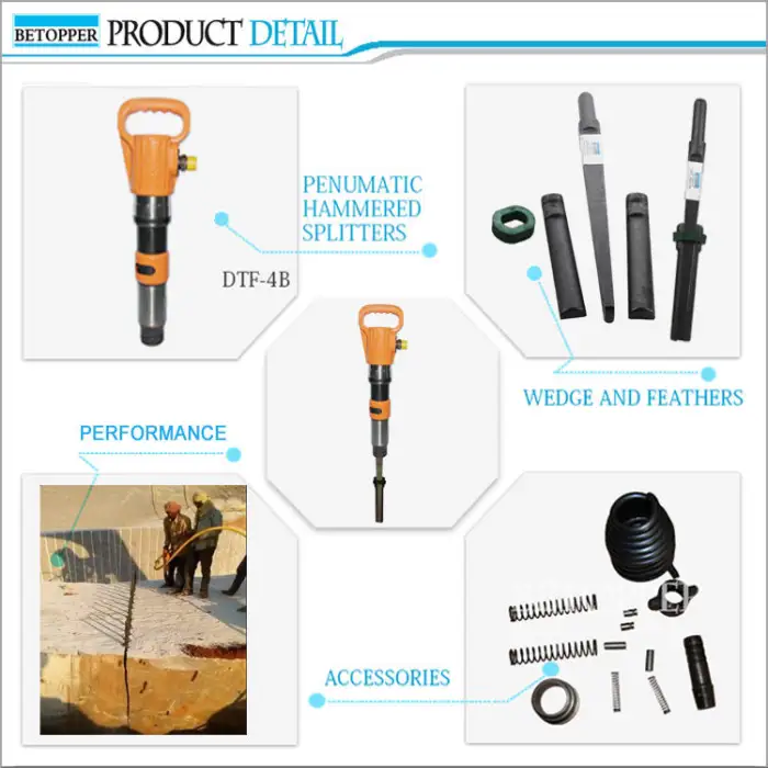 Pneumatic Hammer Splitter Hand Splitting Stone Tools Efficient Pneumatic Rock Splitter