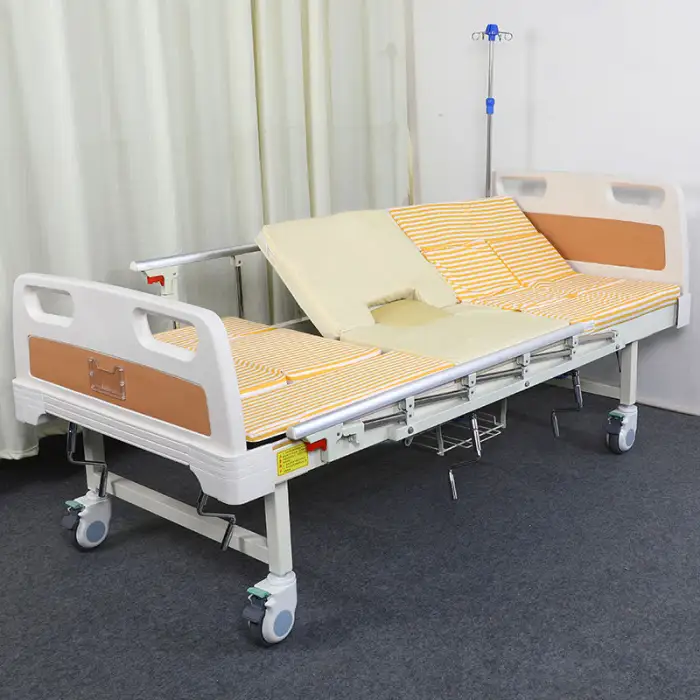 Multifunctional Hospital Bed with Urinal Hole Medical Home Nursing Care Bed Hair Washing Basin for Patient Care