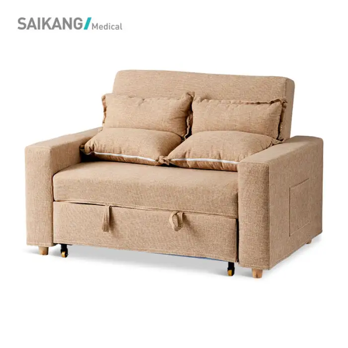 SKE001-4 Modern Design Multi-purpose Accompany Hospital Foldable Sofa Chair Bed