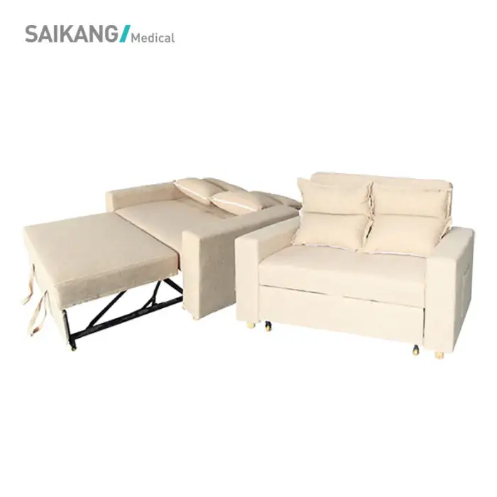 SKE001-4 Modern Design Multi-purpose Accompany Hospital Foldable Sofa Chair Bed