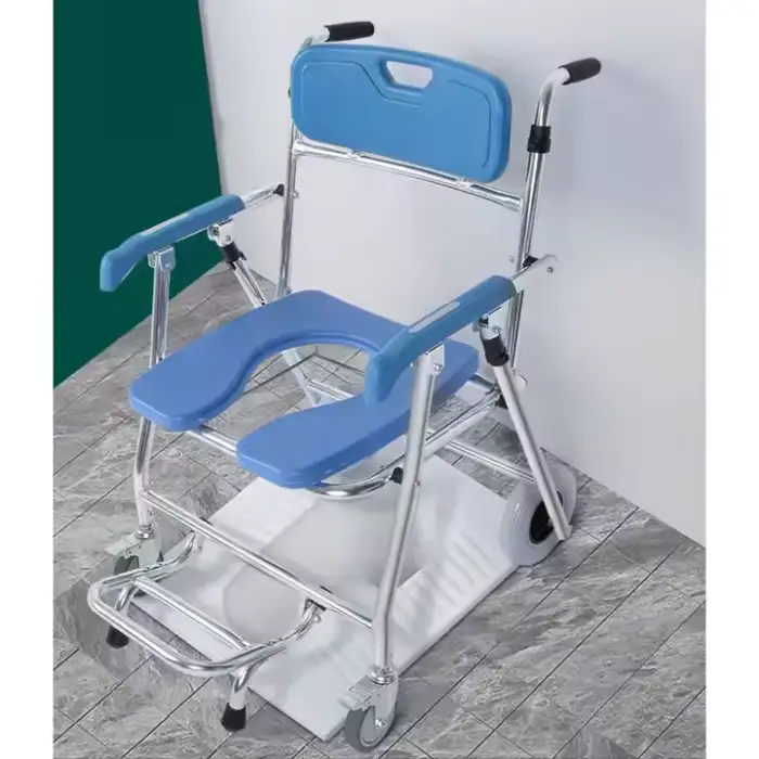 Medical Toilet Chair for Disabled Equipment Commode Bath Chair Bathroom Rehabilitation Device Safety Equipment