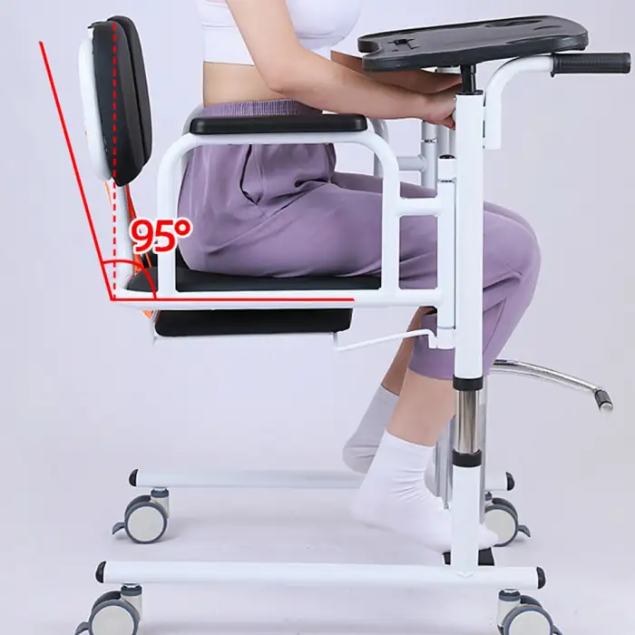 Medical Disability Transfer Chair for Bathroom Safety Equipment Wheelchair Patient Lifts Sits on Toilet Chair Shower Environment