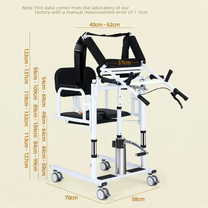 Medical Disability Transfer Chair for Bathroom Safety Equipment Wheelchair Patient Lifts Sits on Toilet Chair Shower Environment