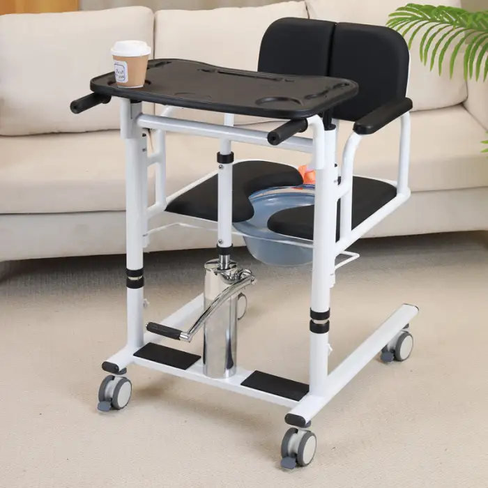 Medical Disability Transfer Chair for Bathroom Safety Equipment Wheelchair Patient Lifts Sits on Toilet Chair Shower Environment