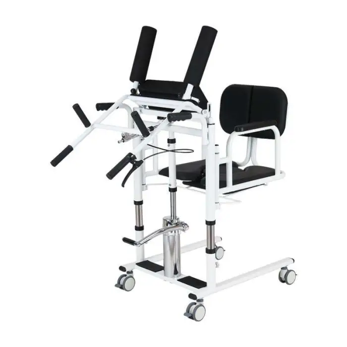 Multi-Functional Transfer Chair Hydraulic Patient Lifter for Disabled Bedridden Elderly Rehabilitation Bathroom Safety Equipment