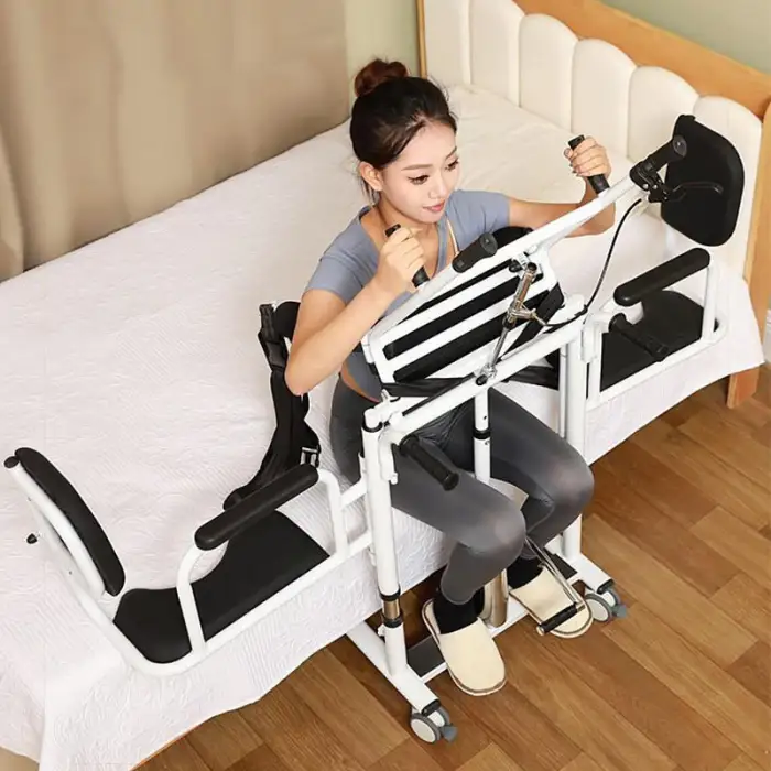 Multi-Functional Transfer Chair Hydraulic Patient Lifter for Disabled Bedridden Elderly Rehabilitation Bathroom Safety Equipment