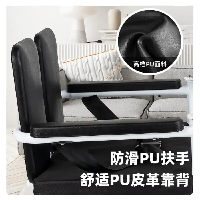 Portable Transfer Aid Chair for Elderly and Handicapped Bathroom Safety Equipment Shower Chair and Bedside Commode Bedpan