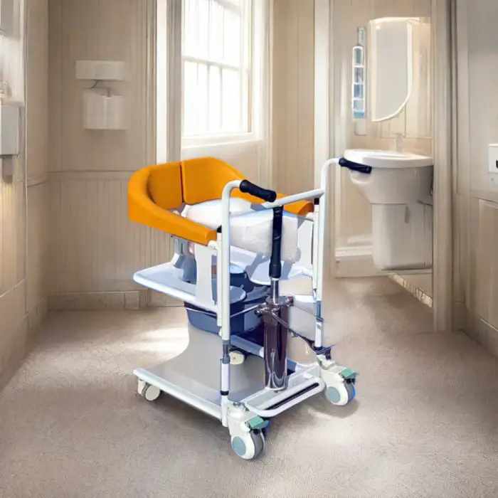Hydraulic Patient Lifting Transfer Chair Waterproof Bathroom Safety Equipment for Patient Transfer