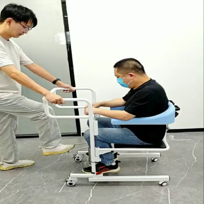 Nursing Toilet Transfer Machine Hydraulic Multi-Functional Patient Transfer Chair Bathroom Safety Equipment