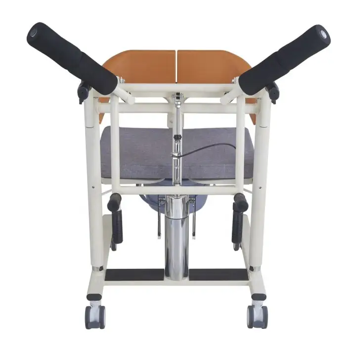 Hydraulic Adjustable Hospital Commode Chair for Home Care Medical Bathroom Safety Equipment