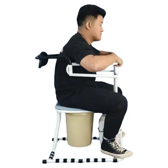 Electric Reverse Seated Toilet with Flushing for Disabled People Bathroom Safety Equipment for Buttocks Care