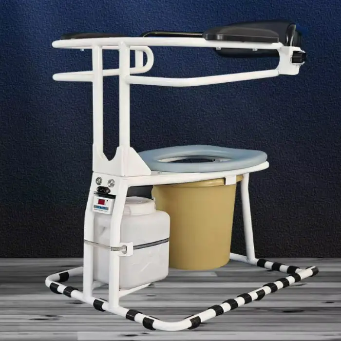 Electric Reverse Seated Toilet with Flushing for Disabled People Bathroom Safety Equipment for Buttocks Care