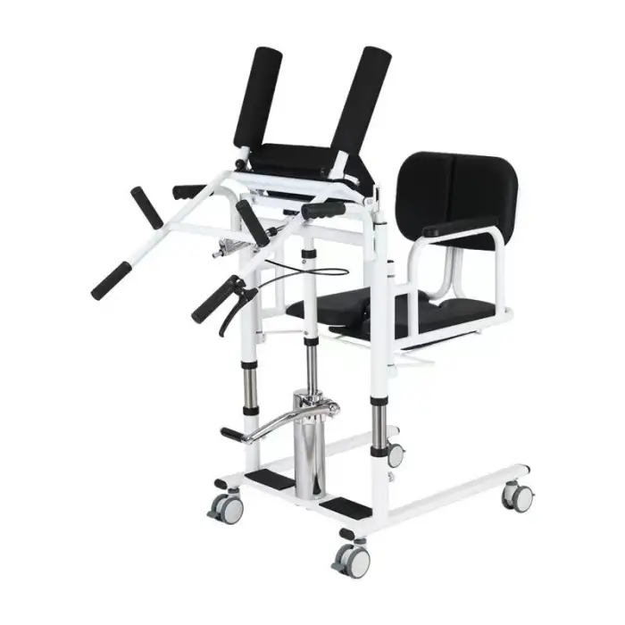 Hydraulic Lift Chair for Elderly Care with Commode Shower Patient Transfer Feature Health Care Supply Bathroom Safety Equipment