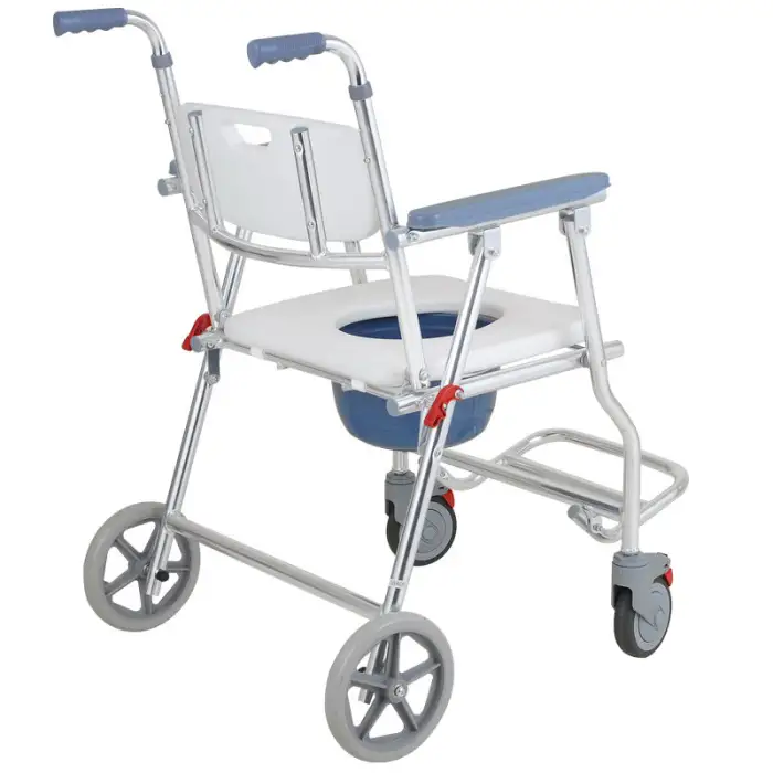 Outlet Portable Mobile Toilet Seat with Wheels for Bathroom Safety Equipment