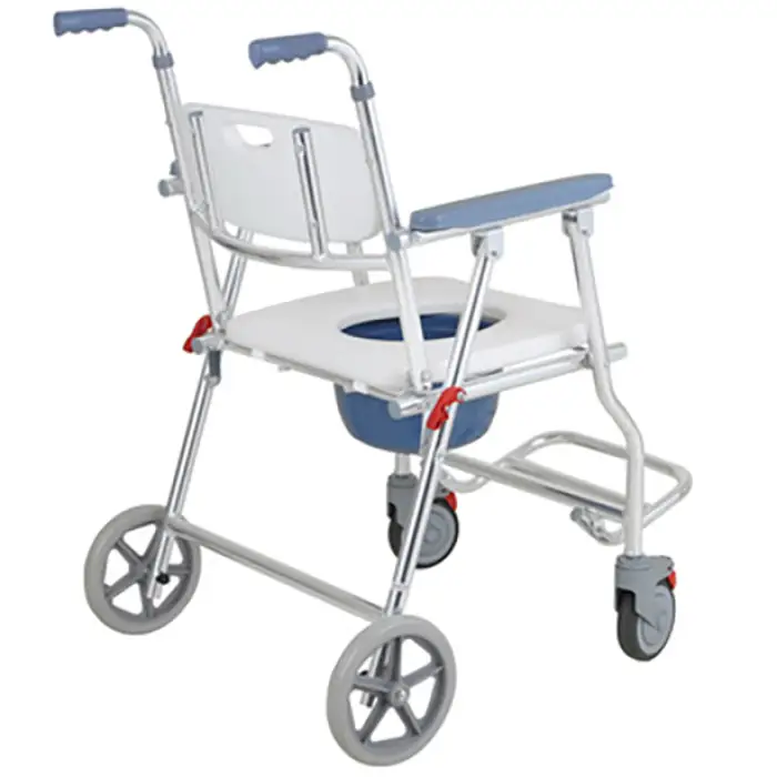 Outlet Portable Mobile Toilet Seat with Wheels for Bathroom Safety Equipment