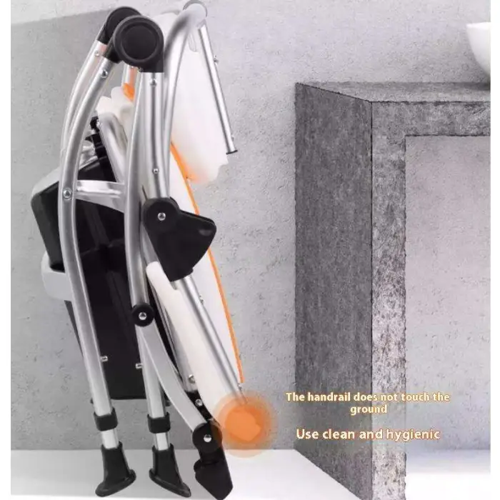 Adjustable Folding Shower Chair for Elderly and Disabled Bathroom Safety Equipment