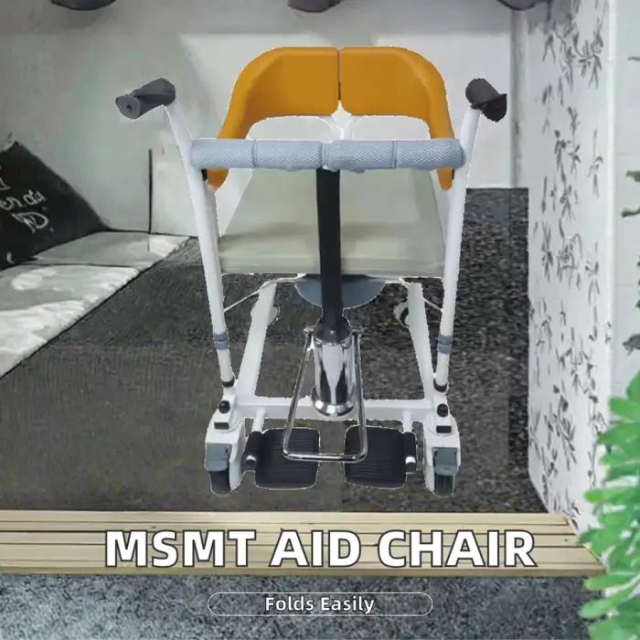 Portable Elderly & Handicapped Shower Chair Commode Bedpan Safety Equipment for Bathroom for Bedside Transfer