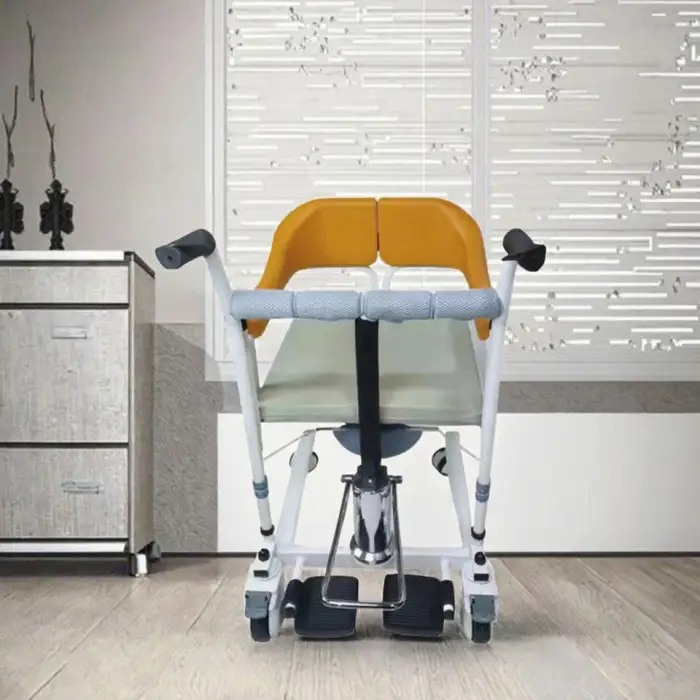 Portable Elderly & Handicapped Shower Chair Commode Bedpan Safety Equipment for Bathroom for Bedside Transfer