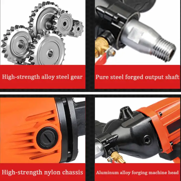 Small Size 160mm Electric Power Portable Handheld + Fixed Driller Concrete Diamond Core Drilling Machine