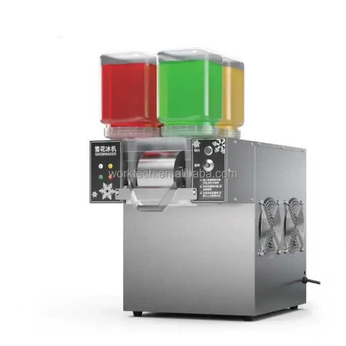 4 Barrel Snowflake Ice Shaved Machine Bingsu Maker for Snack Bar Ice Cream Shop Various Sizes 80kg Milk Snow Cream Maker