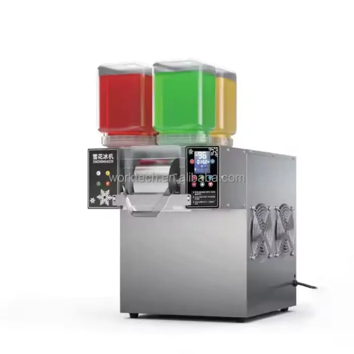 4 Barrel Snowflake Ice Shaved Machine Bingsu Maker for Snack Bar Ice Cream Shop Various Sizes 80kg Milk Snow Cream Maker