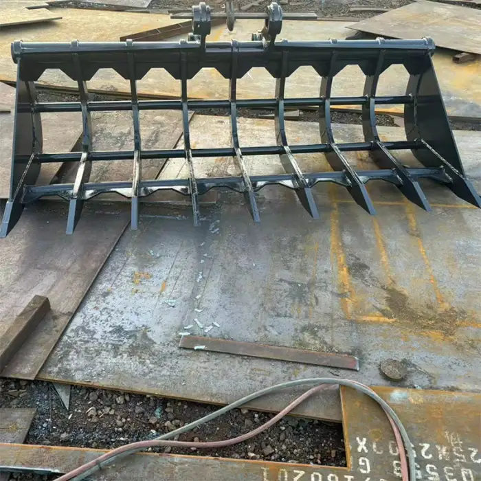 Excavator Mechanical Rake Bucket Root Rake for 1-4 Tons Mini Excavator