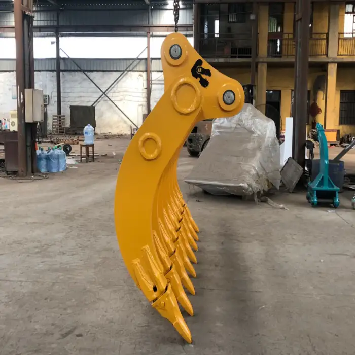 Excavator Root Rake Tilting Rake Bucket Excavator Attachments Landscape Rake