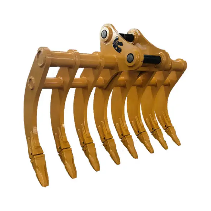 Excavator Root Rake Tilting Rake Bucket Excavator Attachments Landscape Rake