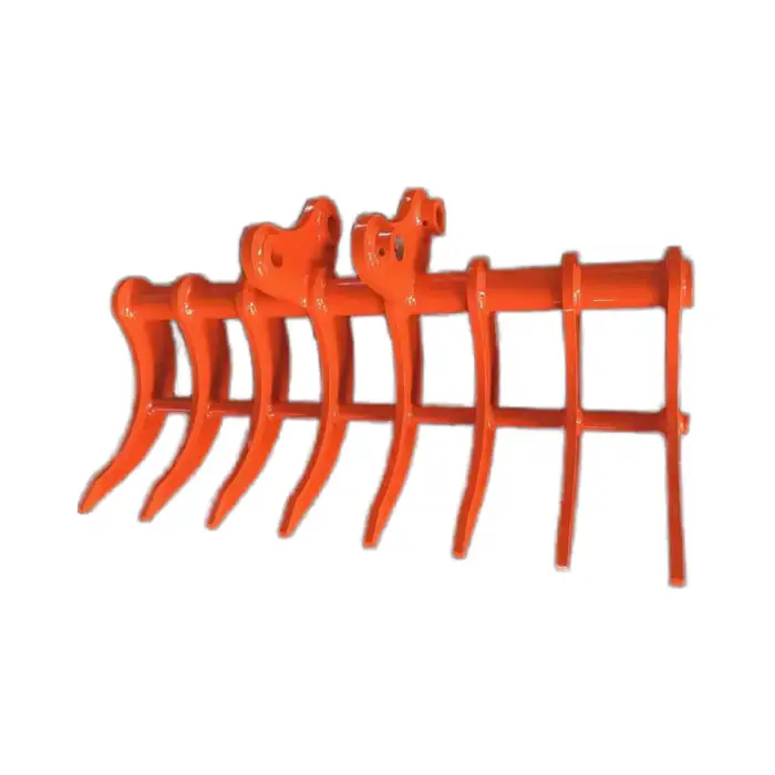 High Efficiency 5-6 Ton Excavator Rake for Garden Use