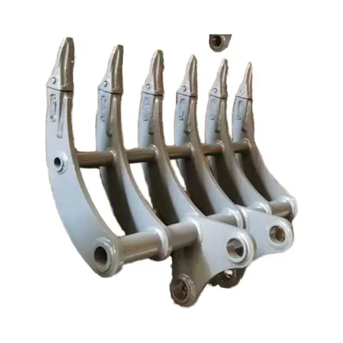 High Efficiency 5-6 Ton Excavator Rake for Garden Use