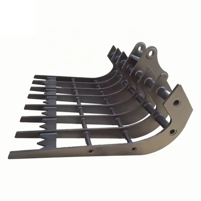 Land Clearing Stick Rake Adjustable Excavator Rake