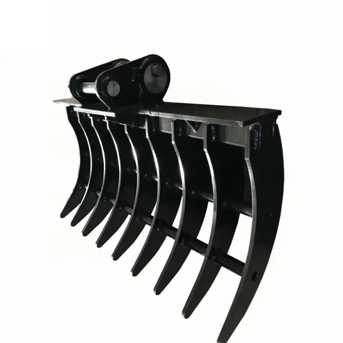 Land Clearing Stick Rake Adjustable Excavator Rake
