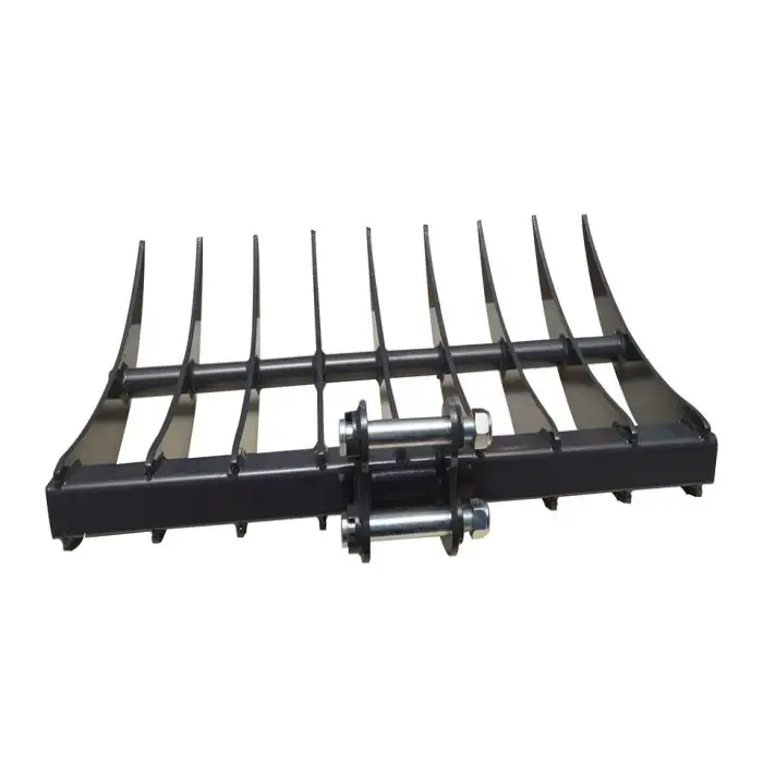 9 Teeth Industrial Iron Hand Rake Excavator Rakes for Farming Leaf Lawn Rake