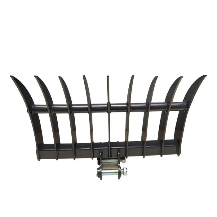 9 Teeth Industrial Iron Hand Rake Excavator Rakes for Farming Leaf Lawn Rake