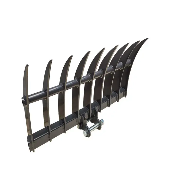 9 Teeth Industrial Iron Hand Rake Excavator Rakes for Farming Leaf Lawn Rake